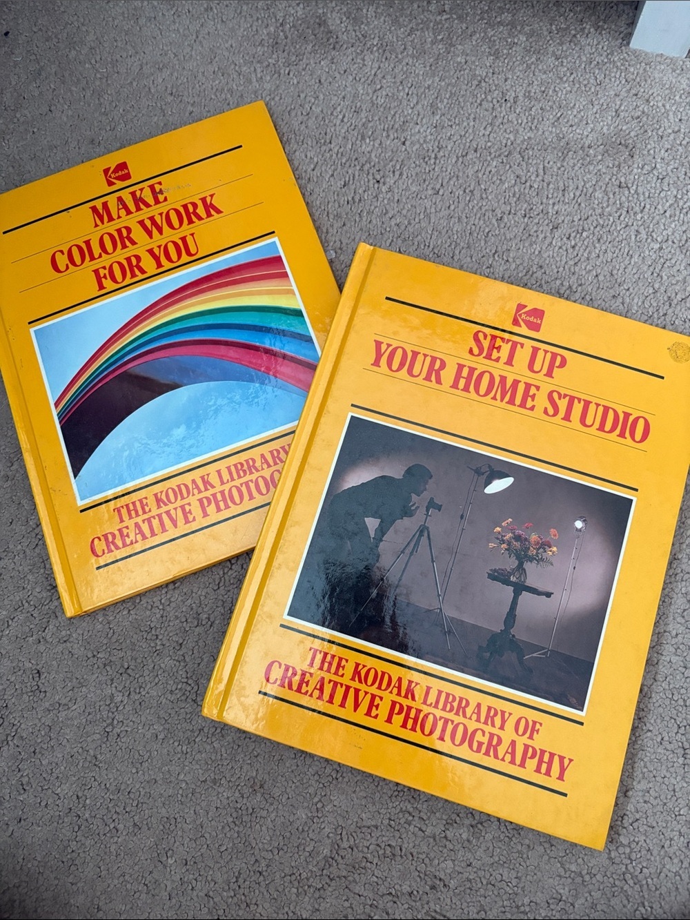 Kodak Yellow Photography Guide Books with Colorful Cover Art
